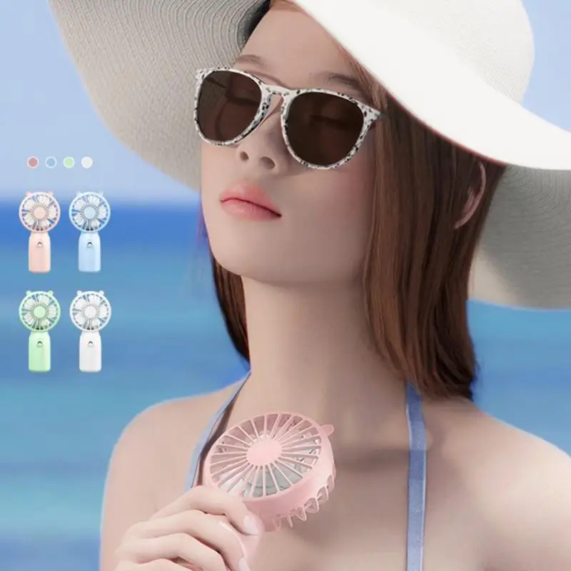 1~5PCS Usb Charging Travel Cooler Mini Pocket Fan Dormitory Home Outdoor Travel Electric Small Fan Outdoor Gadgets Gift Small