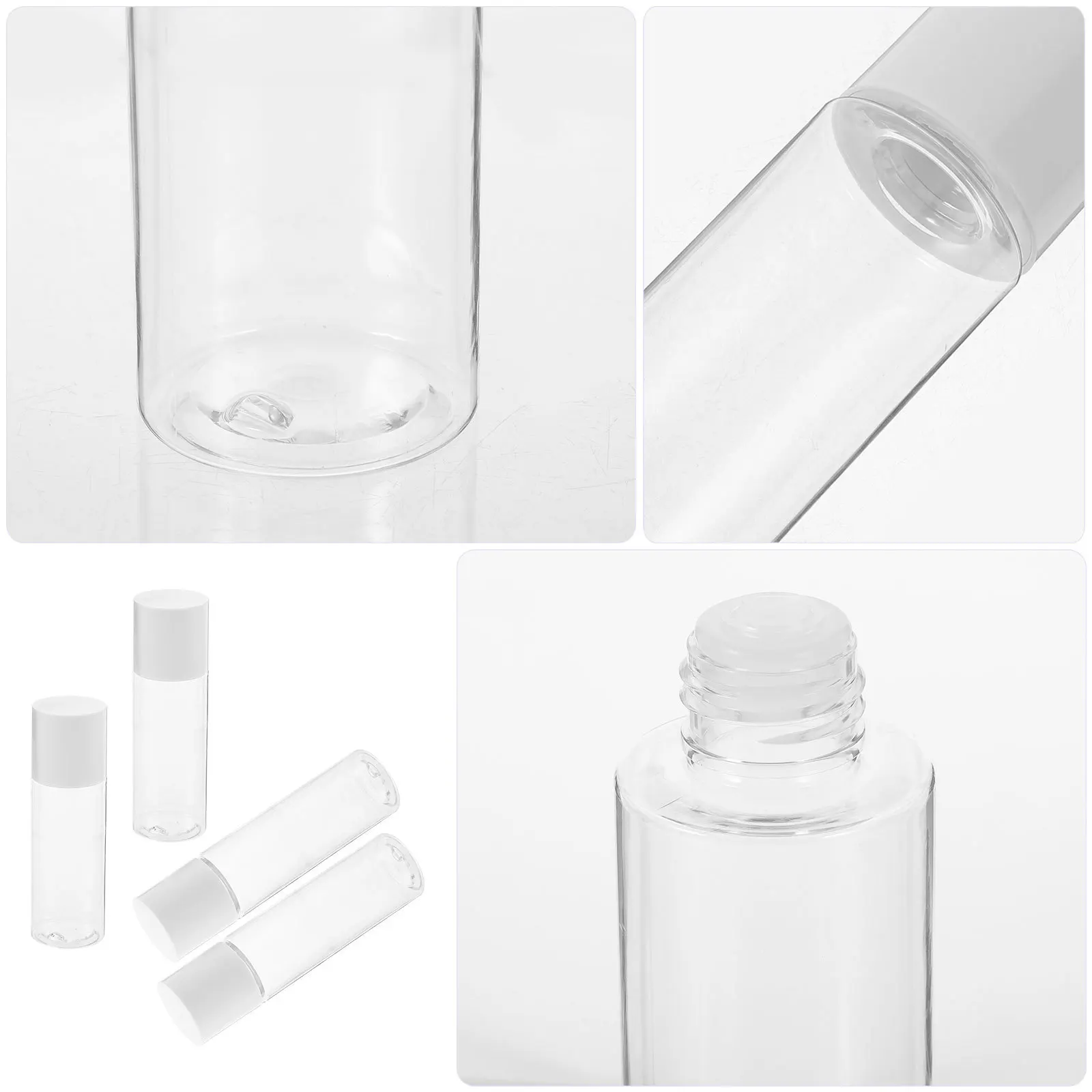 

4Pcs Travel Bottles Refillable Lotion Containers Portable Lightweight Plastic Toiletry Bottles for Shampoo Conditioner Shower
