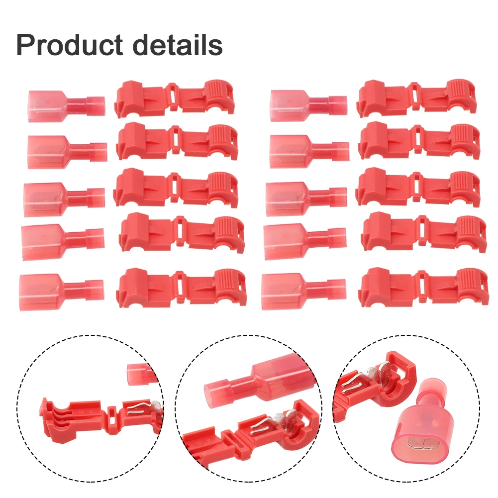 Splice Wire Connector Terminals PVC+brass Lawn Mower Wire 25 Set 25*Male Spade Boundary Cable Connector Docking