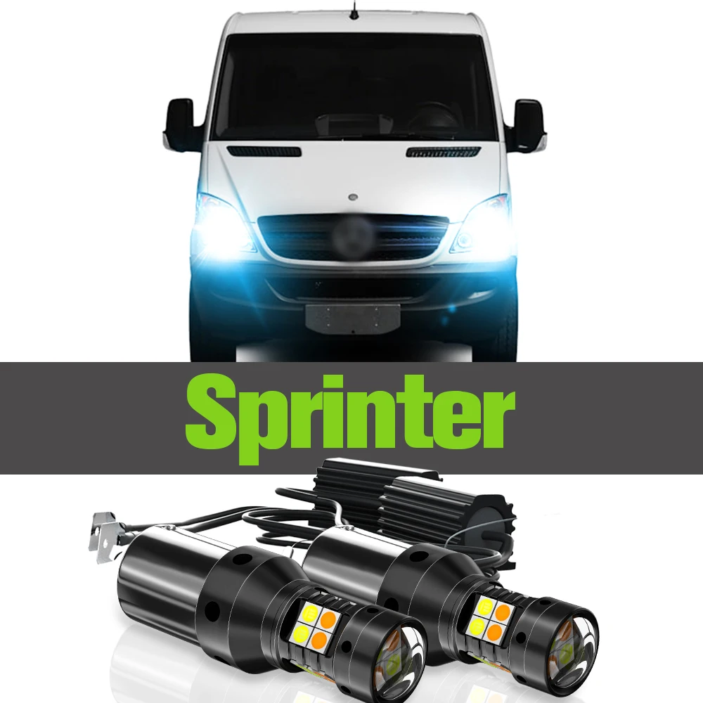 

2x LED Dual Mode Turn Signal+Daytime Running Light DRL Accessories For Mercedes Sprinter B901 B902 B906 B907 B910 B903 B904 B905