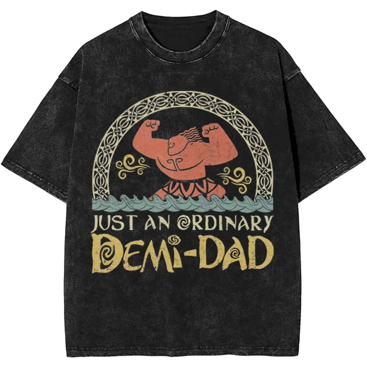 

Мужчины Just An Ordinary Demi Dad Моана Мауи Футболки Верхние футболки Летняя уличная футболка с короткими рукавами Футболка с круглым вырезом Harajuku Hot
