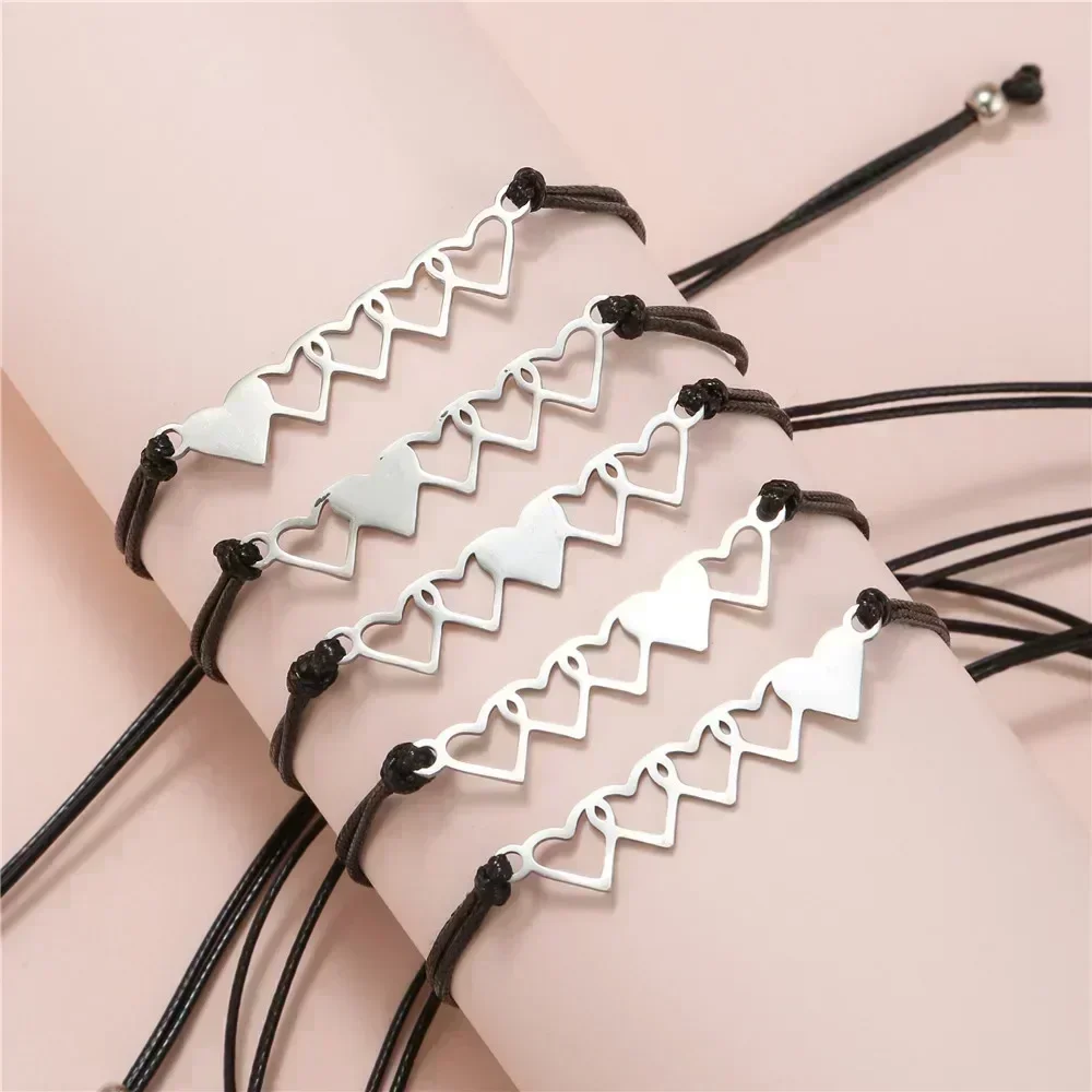 Charmsmic Five Sisters Bracelets Make A Wish Cards Best Friendship Forever Family Hand Jewelry Accessories Wholesale