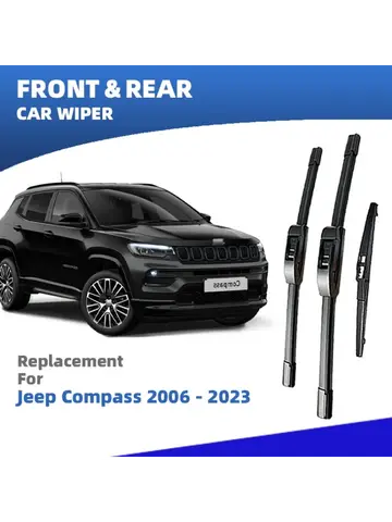 LHD 지프 컴퍼스 MK49 MP 2006 – 2023 3pc SUV 앞 유리 창 청소 액세서리 용 전면 후면 앞 유리 와이퍼 블레이드 Best5 LHD 지프 컴퍼스 MK49 MP 2006 – 2023 3pc SUV 앞 유리 창 청소 액세서리 용 전면 후면 앞 유리 와이퍼 블레이드 Best5