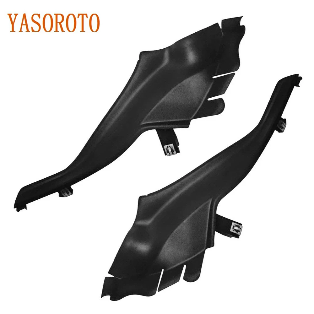 Pair Front Left Right Side Fender Cowl Cover Cap Trim Panel Plastic BlackFor 14-18 Jeep Cherokee 68102561AE 68102560AE