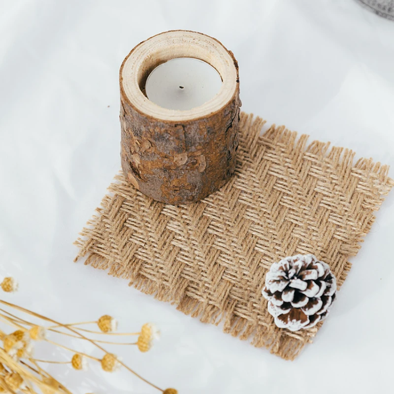 Burlap Coaster Ornaments Shooting Propsstill Life Food Photography Background Props