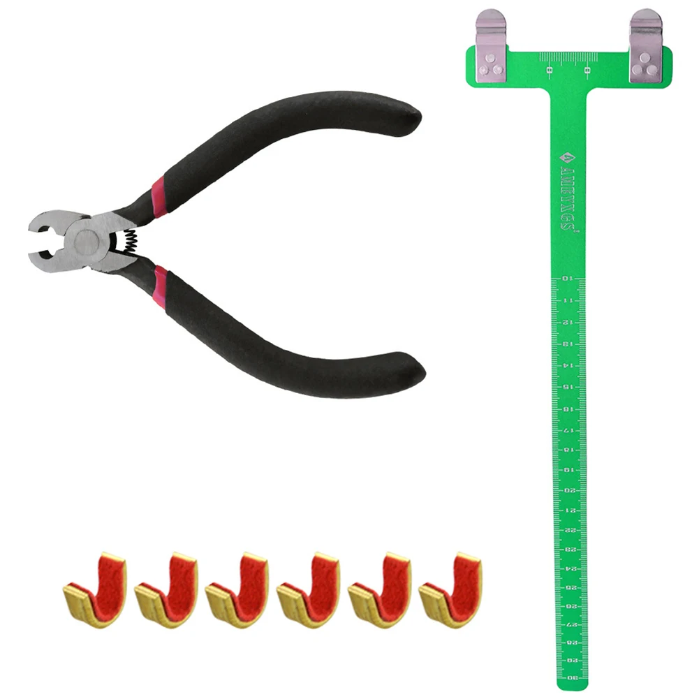 Portable T Square Bow Ruler + Nocking Buckle Pliers Set Lightweight and Adjustable Suitable for Compound for Recurve Bow