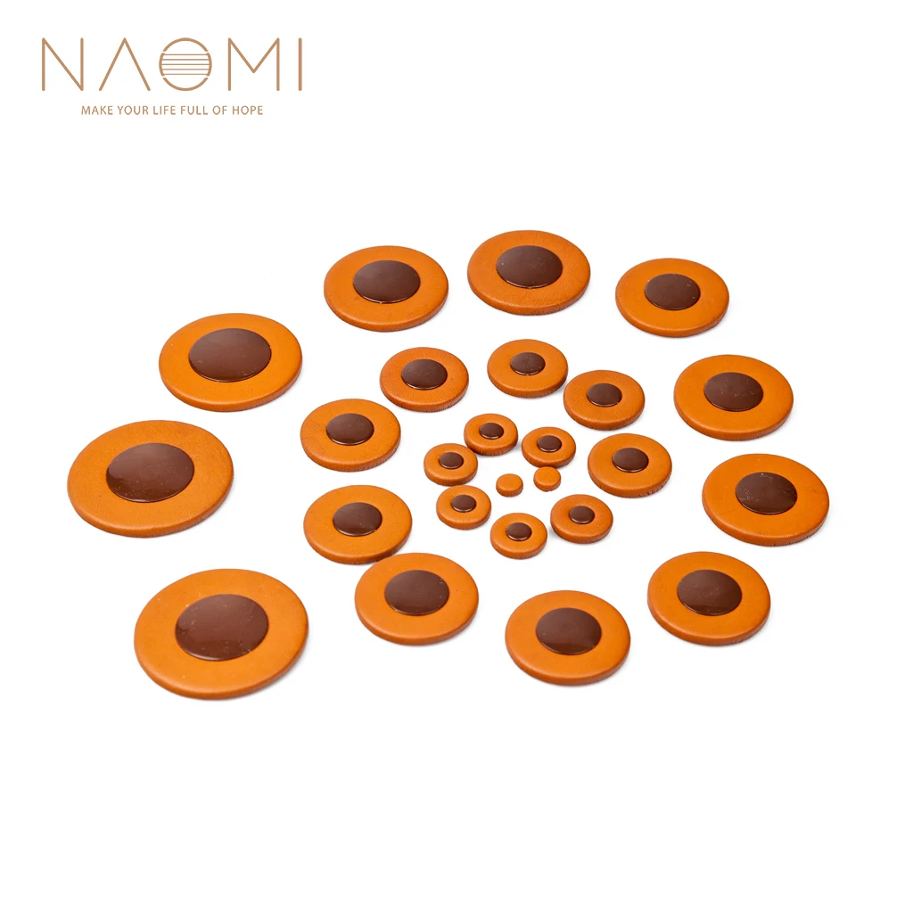 NAOMI Saxophone Pads Soprano Alto Tenor Baritone Sax Leather Pads Replacement For YAMAHA Sax 26/ 275/ 200DR 380 480 475 62