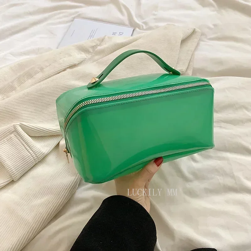 2023 Transparente Maquiagem Bag Moda Viagem Saco Cosmético das Mulheres Beleza Caso Grande Capacidade Portátil Bolsas Toiletry Kit Senhoras