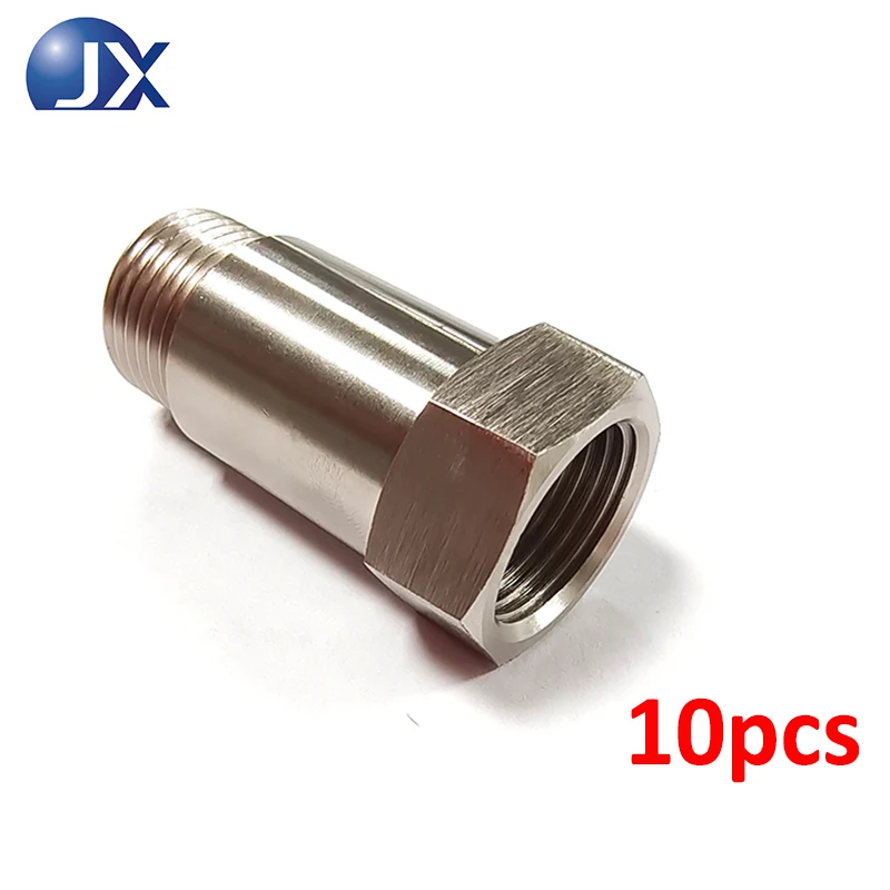 

10pcs Universal Car Stainless Steel O2 Sensor Extender Adapter 45mm M18 1.5 CEL Check Engine Light Eliminator
