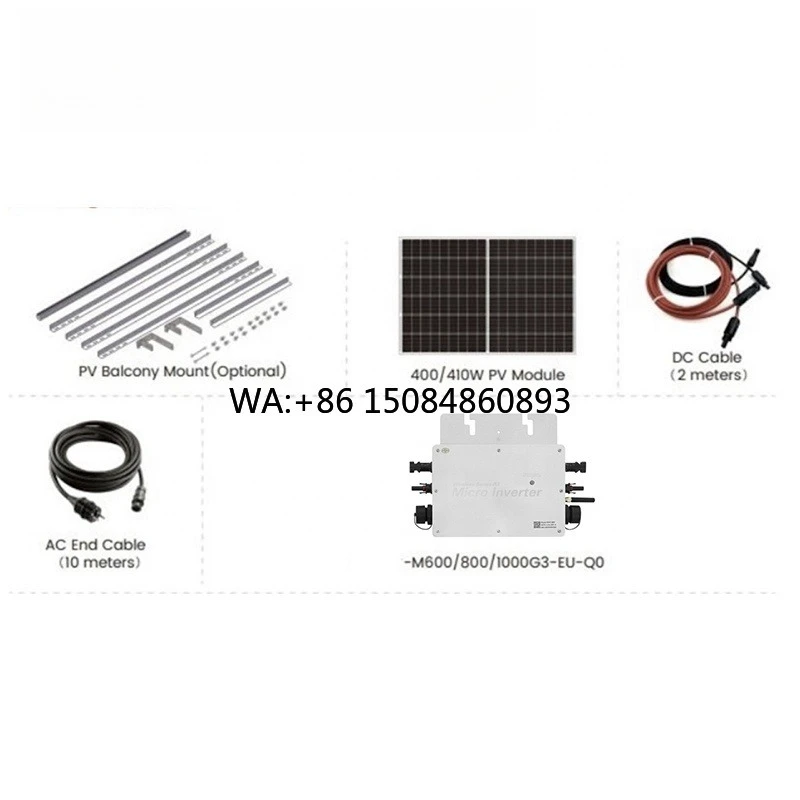 Solar balcony power generation600W 800W Jsdsolar Complete Solar Kit Easy Installation Balcony Ground Plug and Play
