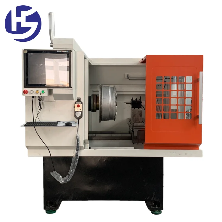 WRC24 CE Certification CNC Horizontal Single Auto Hub Repair Machine Automatic Wheel Rim Lathe for Alloy Rim Vehicle Equipment