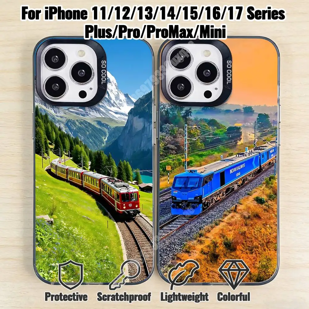 

Beautiful Railway Train Phone Case for iPhone 17 16 Max Mini 15 14 13 Pro Plus 12 11 X XS Air Premium Protector