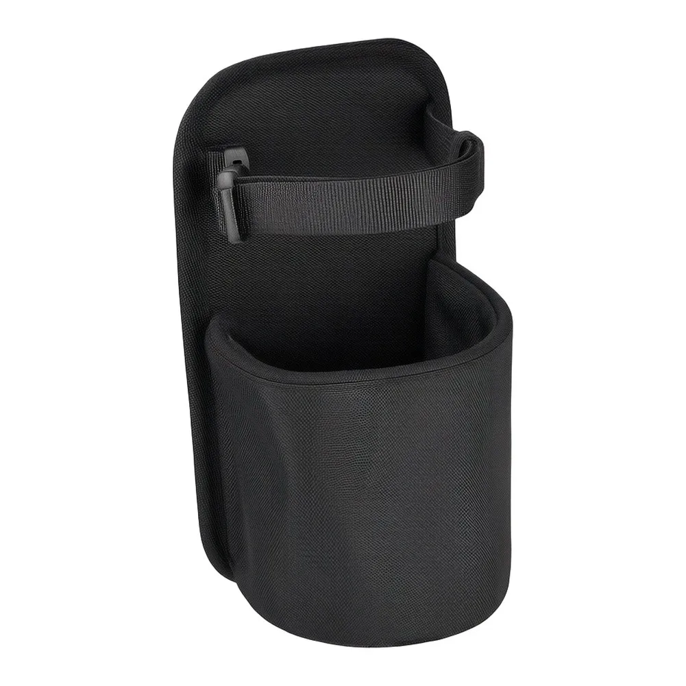 Saddle-Mounted Water Bottle Holder - 900D Nylon with Metal Clip and Two Stabilizing Straps for Long Ride Hydration