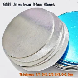 Dia 50mm~300mm Aluminum Round Plate 6061 Aluminum Circular Sheet Disc Plate Diy Metal Thickness 1/2/3/4/5mm Customize Laser Cut