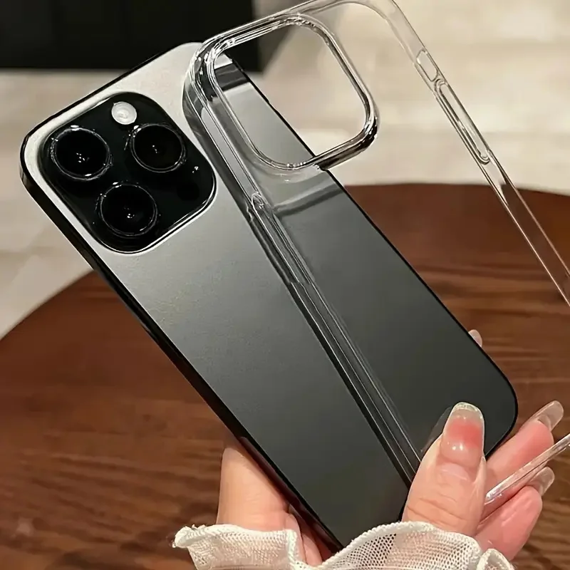 Paquete de 5 fundas TPU suaves transparentes para iPhone 17, 16, 15, 14, 13, 12, 11 Pro Max, 17 Air, 16, 15, 14 Plus, 13, 12 4