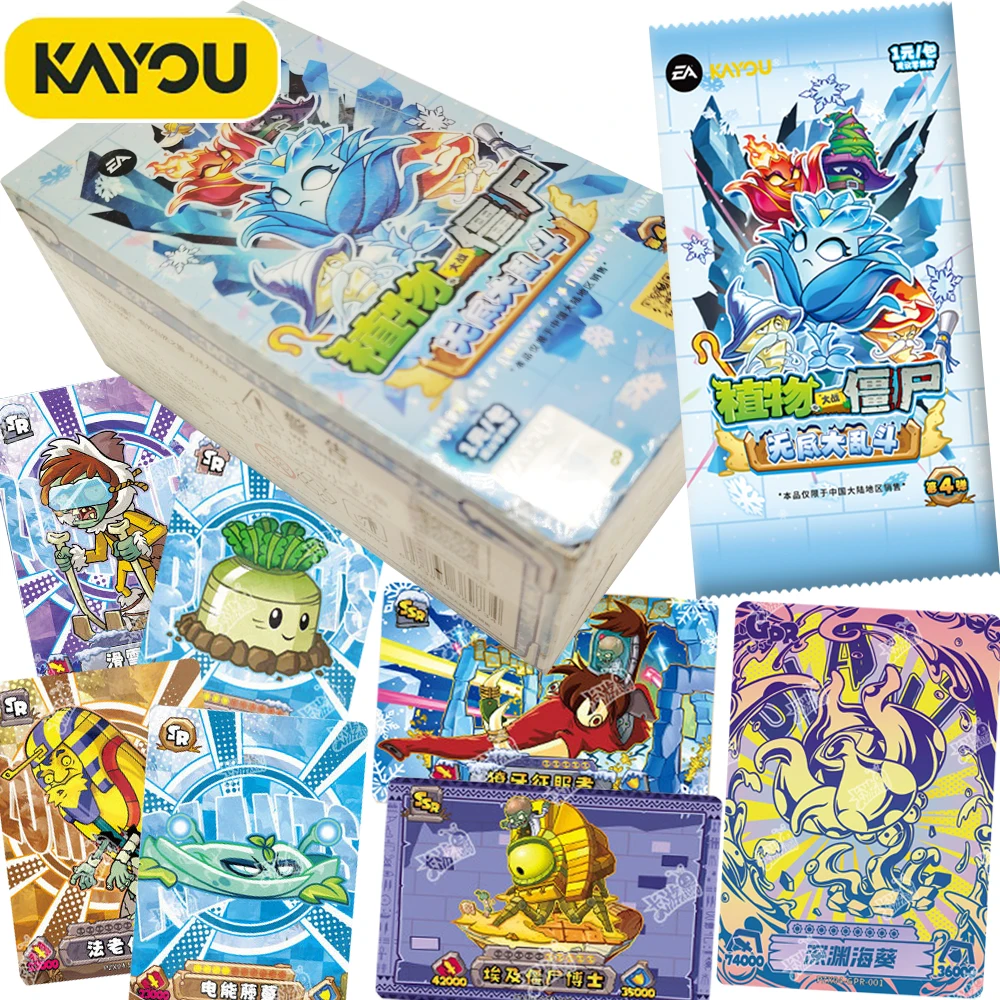 

New Genuine Kayou Plants Vs. Zombies‌ Collection Cards Players' Favorite Tower Defense Battle Game Classic Character Cards Gifts