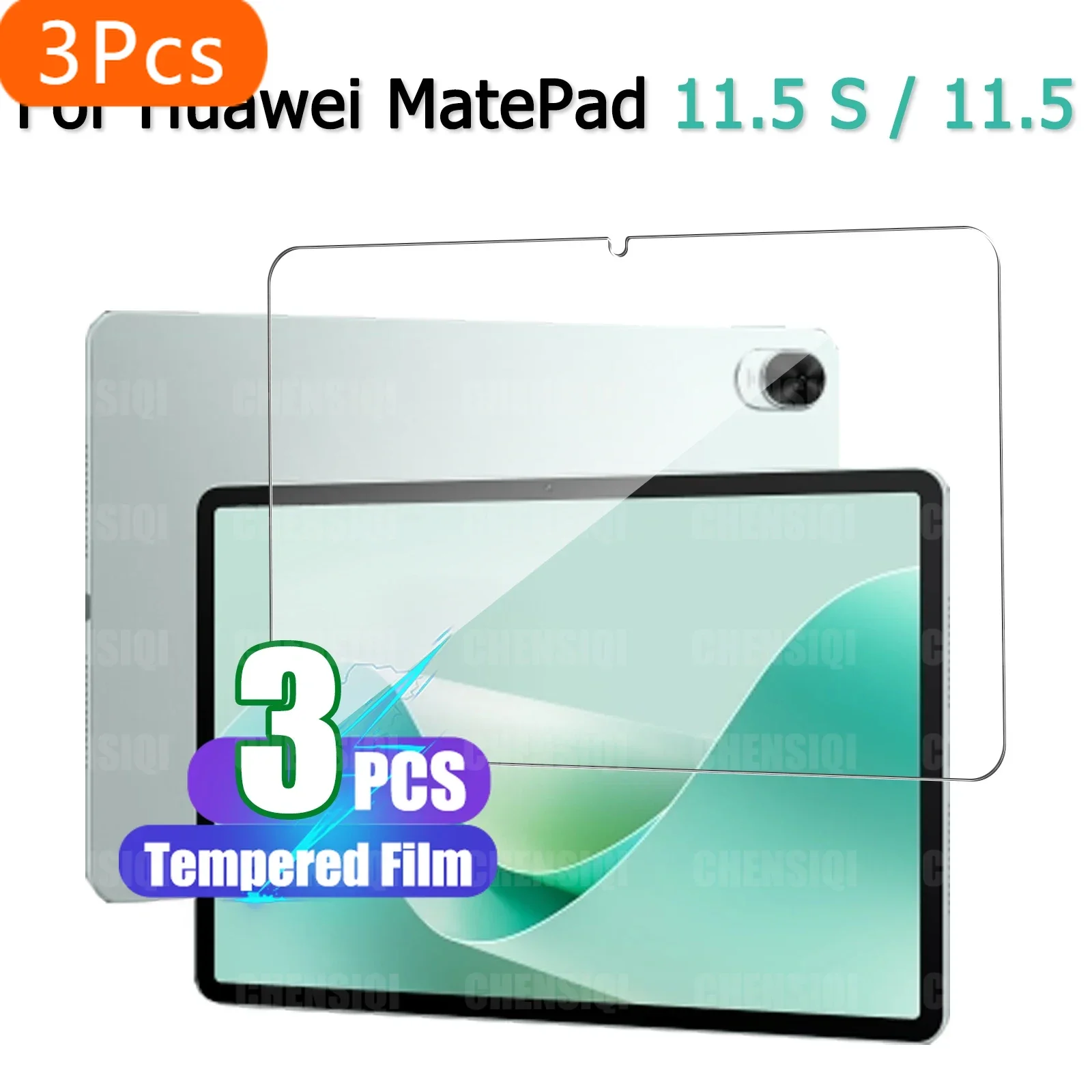

3Pcs Screen Protector for Huawei MatePad 11.5 S 2024 HD 9H Hardness Scratch Resistant Tempered Glass for Huawei MatePad 11.5" 2