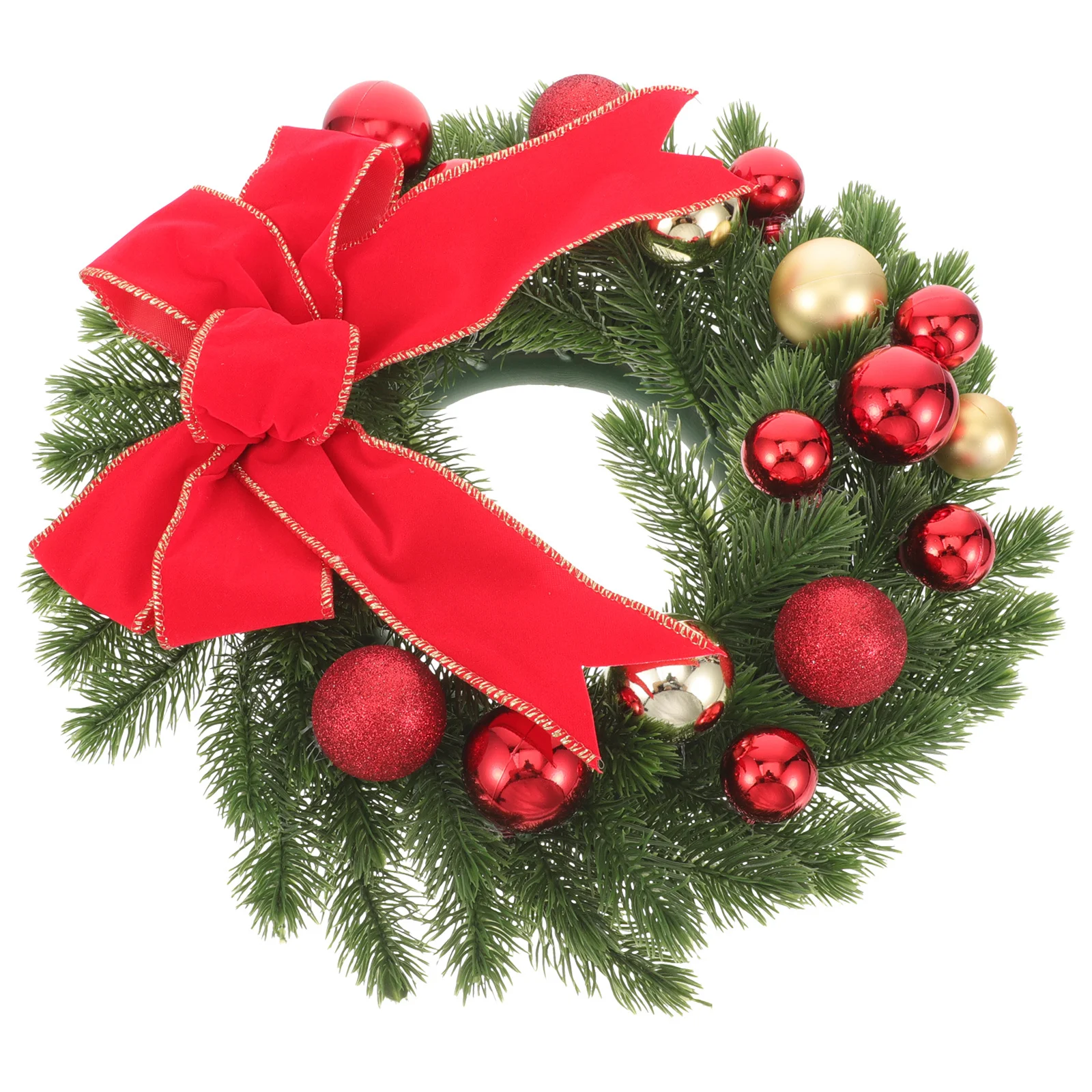 

Christmas Wreath Pendant Cloth Plastic Xmas Hanging Decoration for Door Window Front Door Garland Christmas Home Wall Ornament