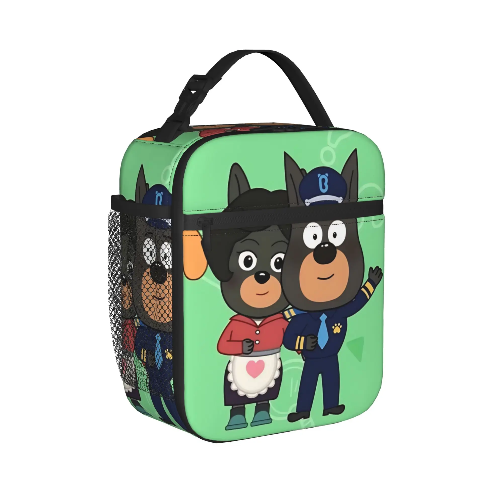 Sheriffs Labradors Bolsas térmicas para el almuerzo, bolsa térmica reutilizable, contenedor para el almuerzo, bolsa para el almuerzo con dibujos animados, a prueba de fugas, bolsa para almacenamiento de alimentos