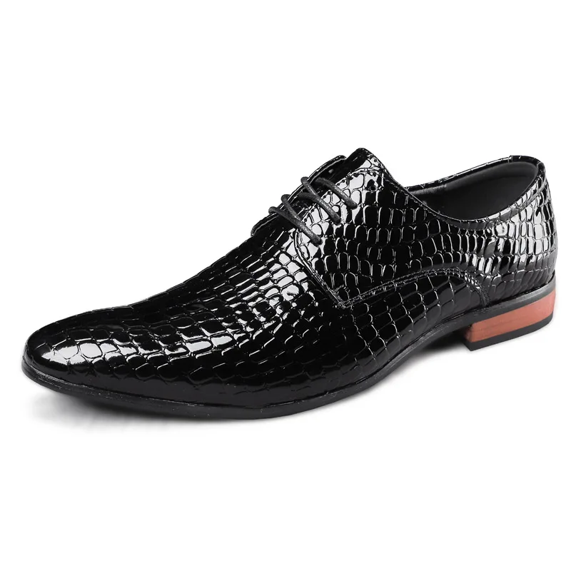 Men's Shoes Brogue Shoes Uniform Oxford Shoes Low-top Leather Lace Up Plus Size Big Size Pointed-toe Casual Leisure Form Spring