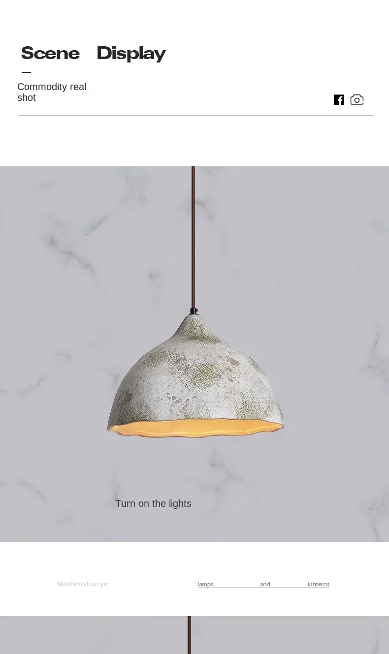 Classical Ceramic Pendant Light Coffee Shop Light Shop Lighting Tea Room Bar Table Lamp Retro LED Wooden Small Chandelier