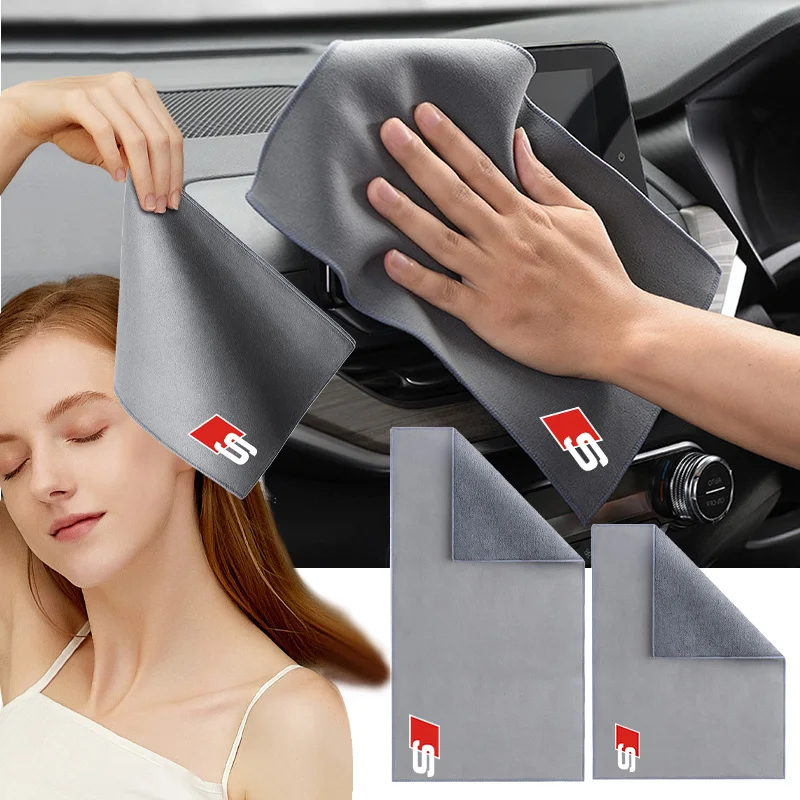 

Microfiber Towels Car Washing Cloth Plush Fiber Edgeless Cleaning Towel For Audi Sline A1 A3 A4 A5 A6 A7 A8 B5 B6 B7 B8 C5 C6 C7