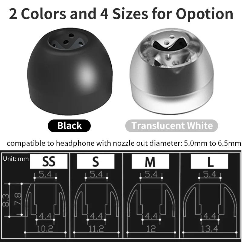 Infiter Eartips for Bowers&Wilkins Pi7s2/Pi7 TWS Eartips for Sony wf-1000xm4 Ear Tips WF-1000XM5 DEVIALET GEMINI 1 Earbuds