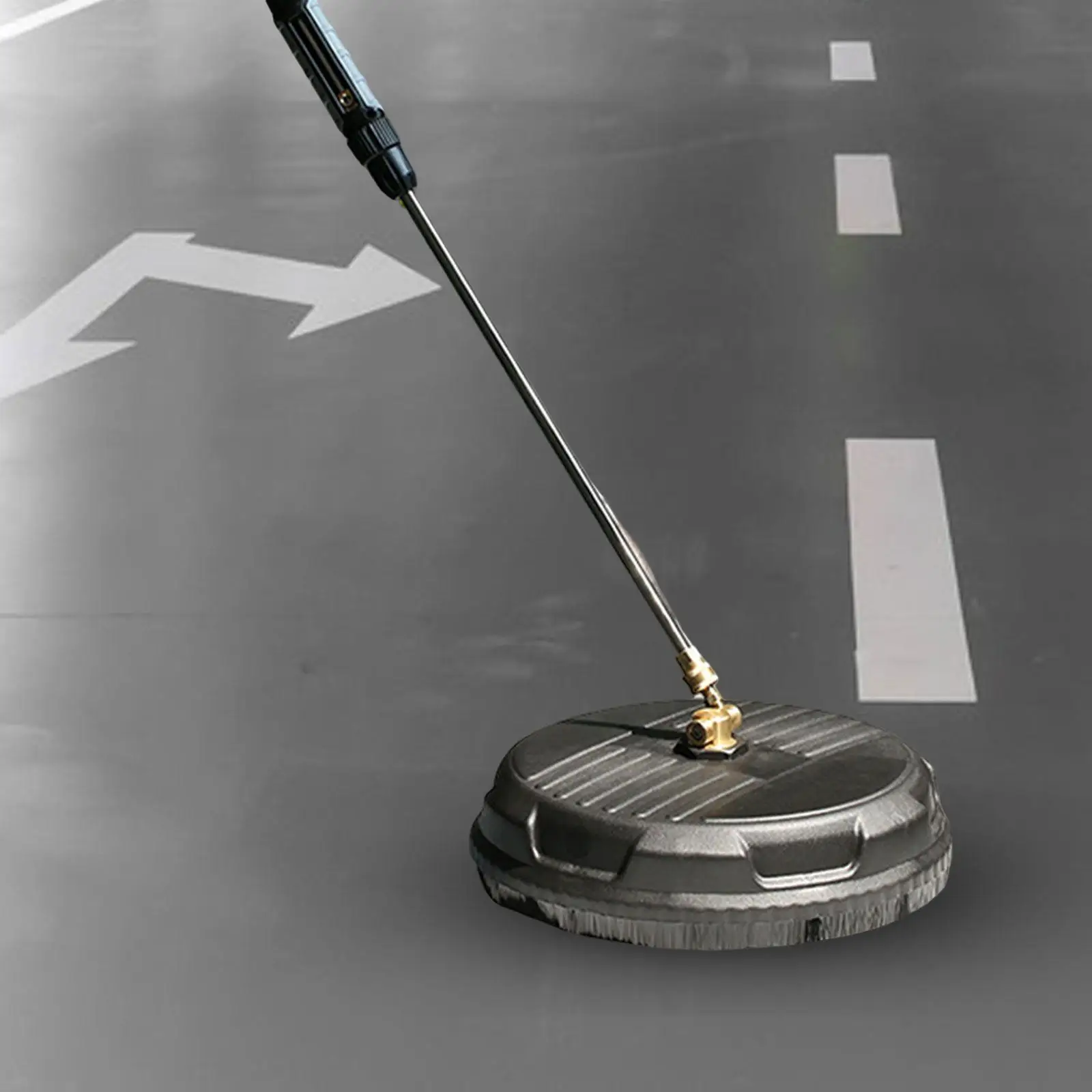 Flat Surface Cleaner with Hard Bristles High Pressure Washer Attachment Pathway Tool Power Washing for Driveway Cleaning