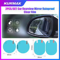 2PCS Car Rearview Mirror Protective Film Car Mirror Window Clear Film Anti Dazzle Waterproof Rainproof Anti Fog Car Sticker
