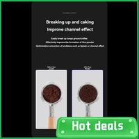 B69A WDT Tool  Espresso 6 Needles Espresso Distribution Tool  With Stand  Adjustable Coffee Cloth Powder Needle  For Cafe Kitche