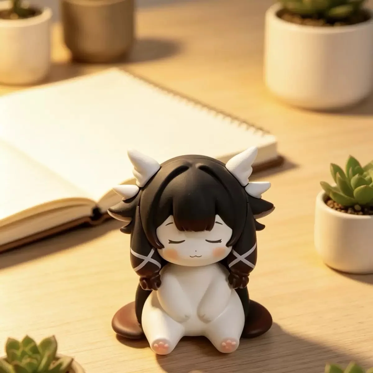 Genshin Impact Columbina DIY Dolls Cosplay Anime Damselette Kitten Costumes Ornament Kawaii Cartoon Gifts Home Decor image 5