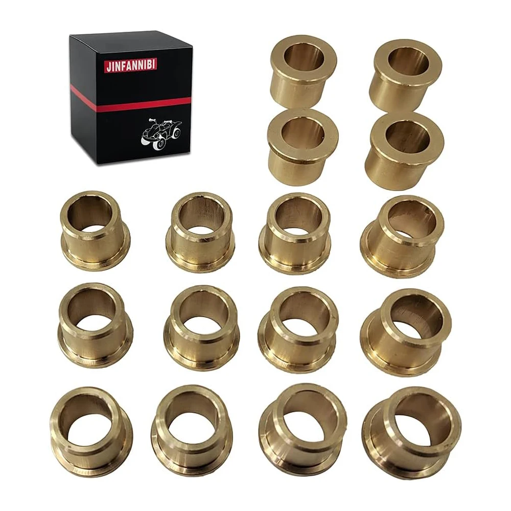 

16PCS Solid Bush A-Arm Bushings Bronze For Yamaha Raptor 350 YFM350 2004-2010 2011 2012 2013