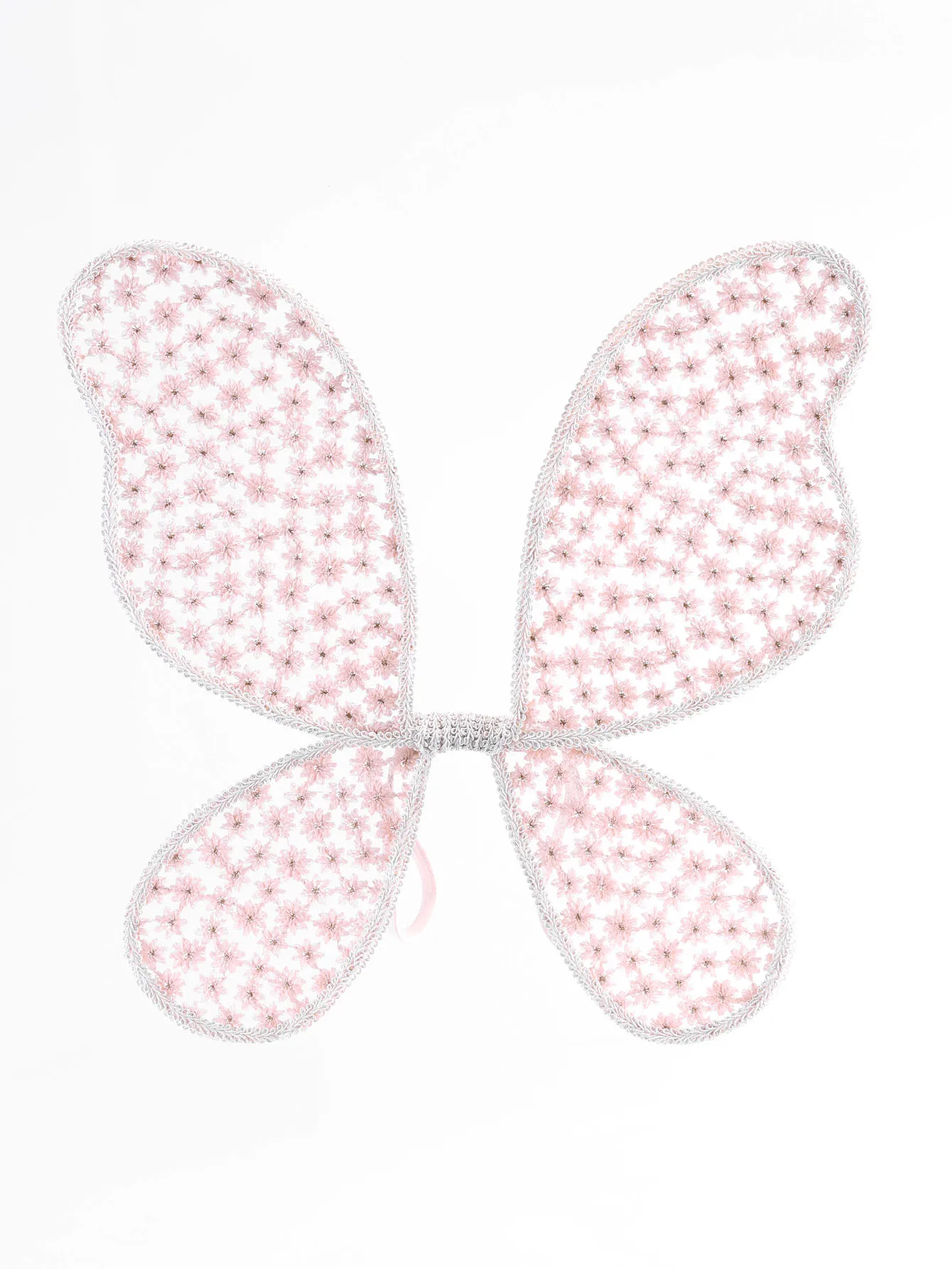 Embroidered gold thread butterfly wings for babies and children