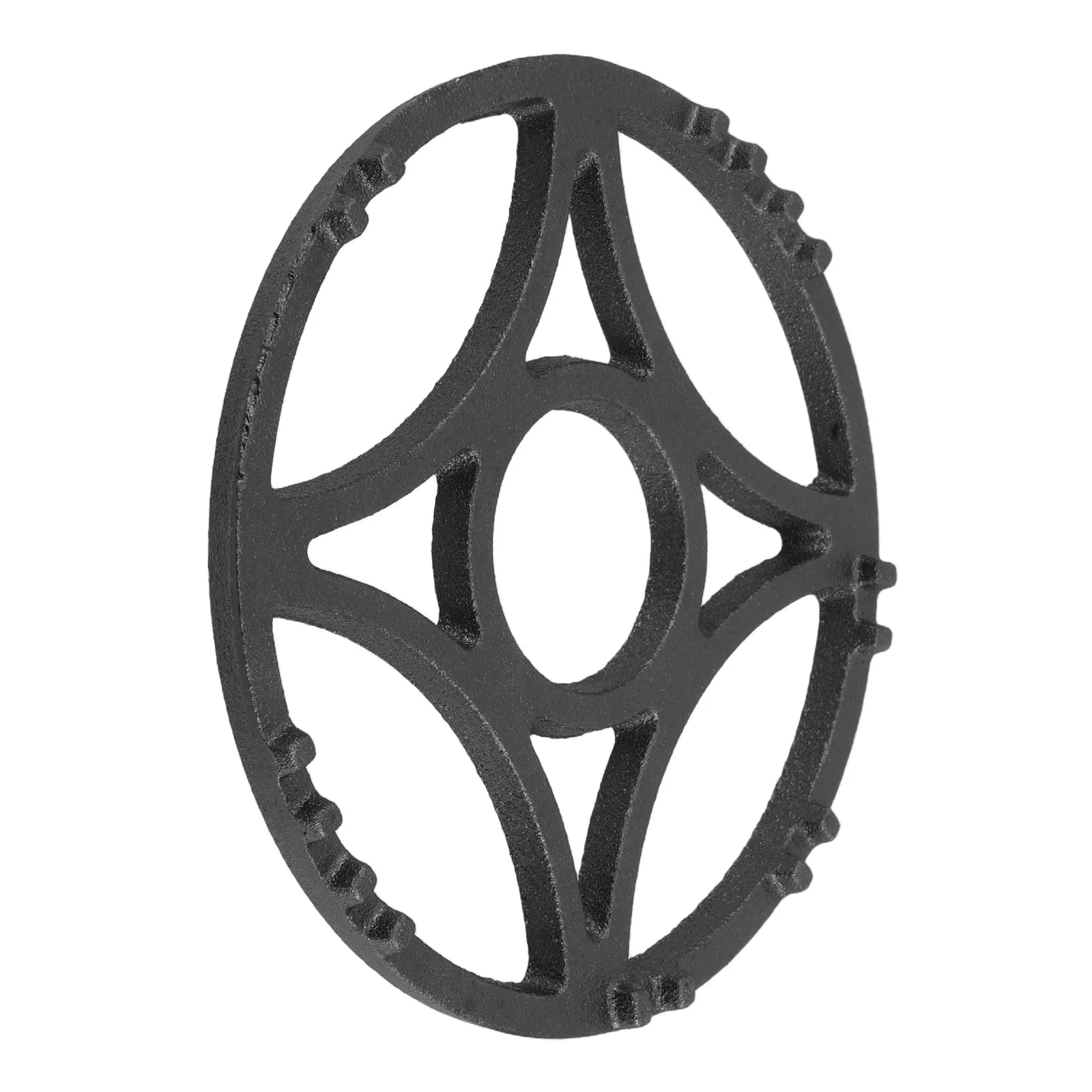 17.5cm Cast Iron Wok Nonslip Gas Stove Rack Heavy Duty Round Cooking Grate for Turkish Coffee Pot Butter Warmer Egg