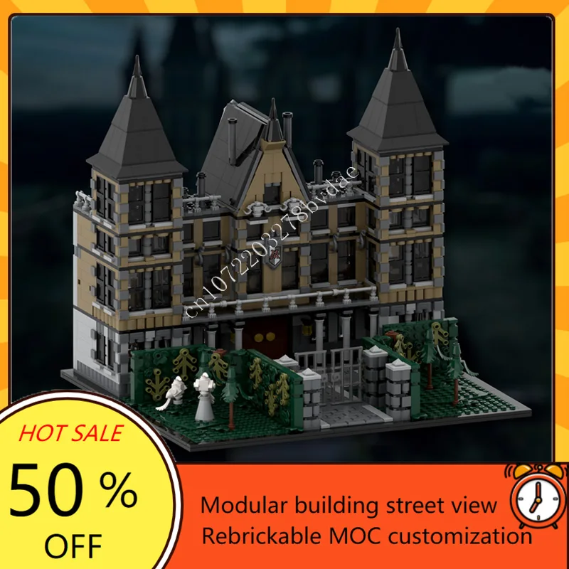 Malfoy Manor Expansion Modular MOC Creative street view Model Building Blocks Architecture DIY Education Assembly Model Toy Gift