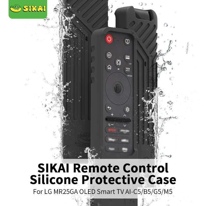 

SIKAI Silicone Case for LG MR25GA Remote Compatible with 2025 LG OLED Smart TV AI-C5/B5/G5/M5 Series Remote MR25GA Cover