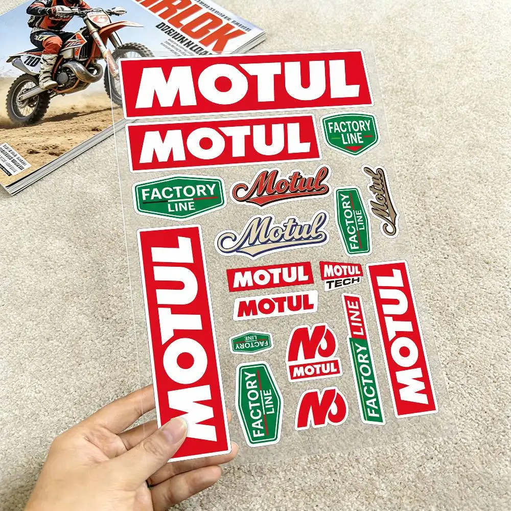 

Светоотражающие наклейки Motul для мотоциклов, водонепроницаемые виниловые наклейки для мотоциклетных шлемов, топливных баков и велосипедов