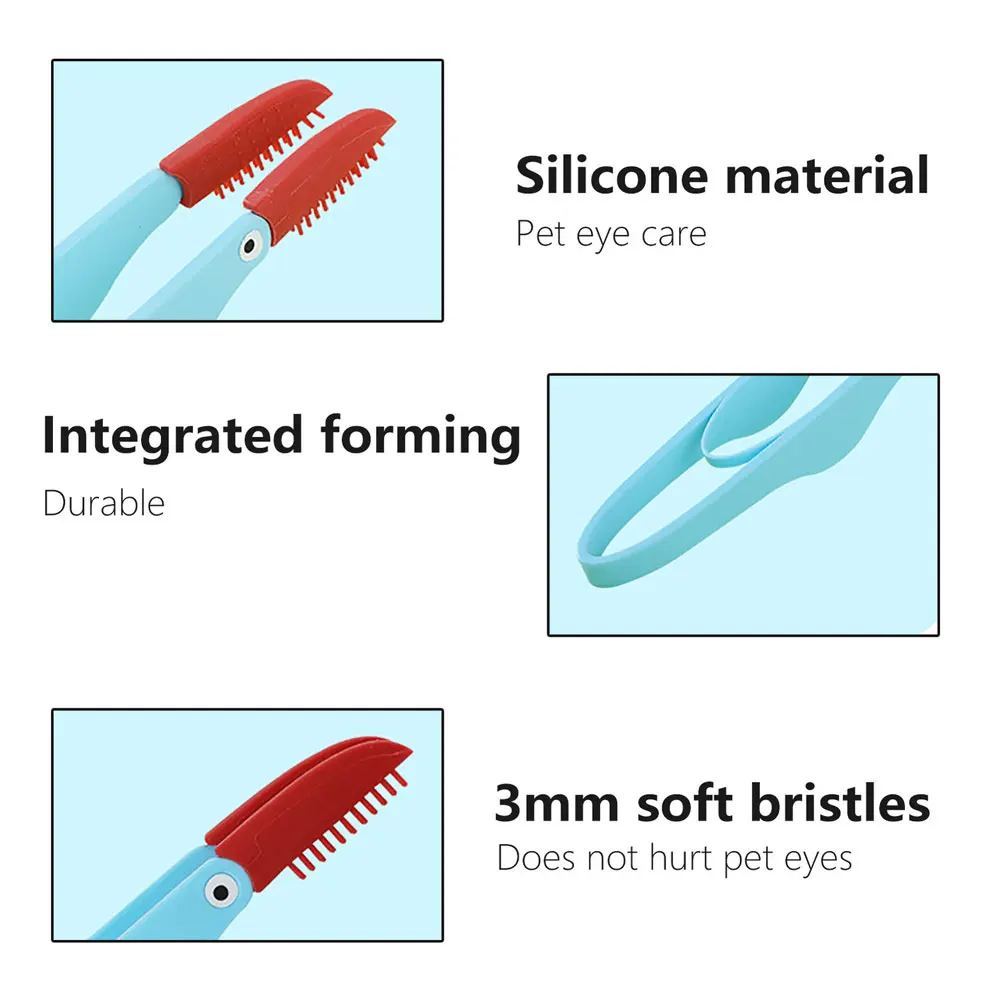 Kot domowy psie oko szczotka grzebień łzy odplamiacz szczotka do pielęgnacji do czyszczenia