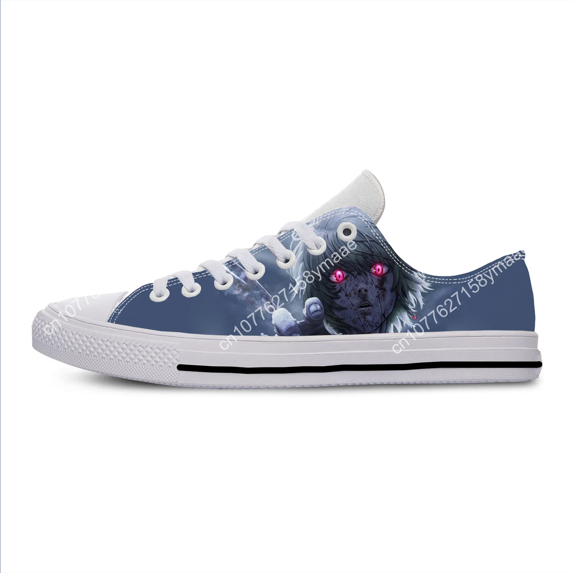

Japanese Anime Manga Hunter X Hunter Kurapika Cool Casual Cloth Shoes Low Top Lightweight Breathable 3D Print Men Women Sneakers
