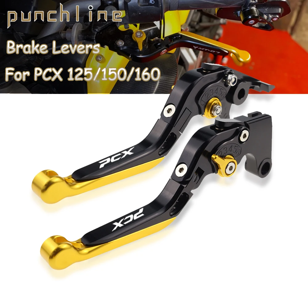 

Fit PCX 125 PCX 150 Front Disc Brake Levers For PCX125 PCX150 PCX 160 2021-2023 Folding Extendable Rear Disc Brake Handles
