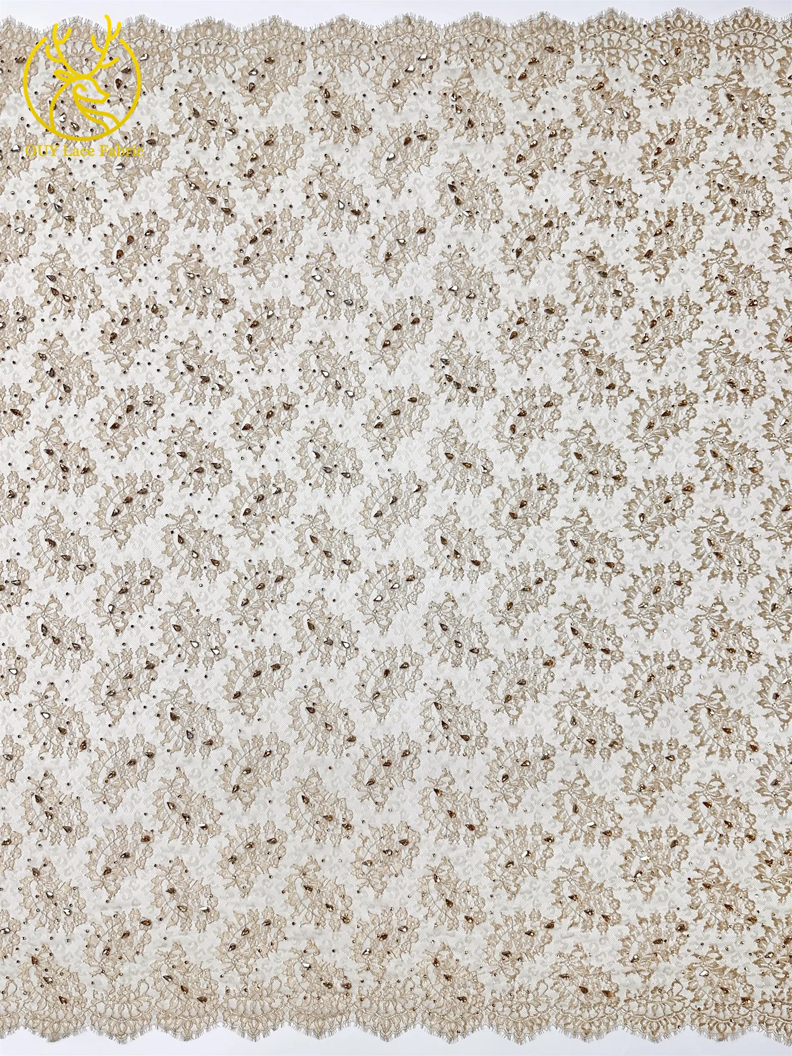 2026 Heißer Verkauf Lila Afrikanischer Französischer Tüll-Spitzenstoff mit Steinen Bestickt Elegantes Nigerianisches Brautkleid für Hochzeitsfeier 3 Meter – Detail 6