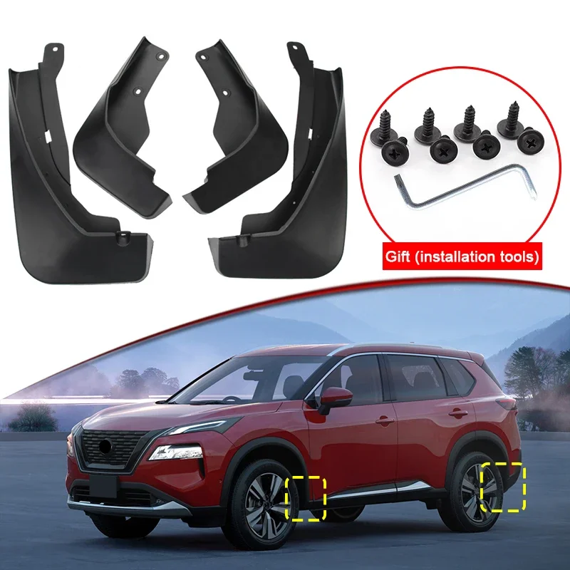 Car Mud Flaps Splash Guard Mudguards Car Styling For Nissan X-Trail Rogue T33 2021-2023 MudFlaps Front Rear Fender Accessories