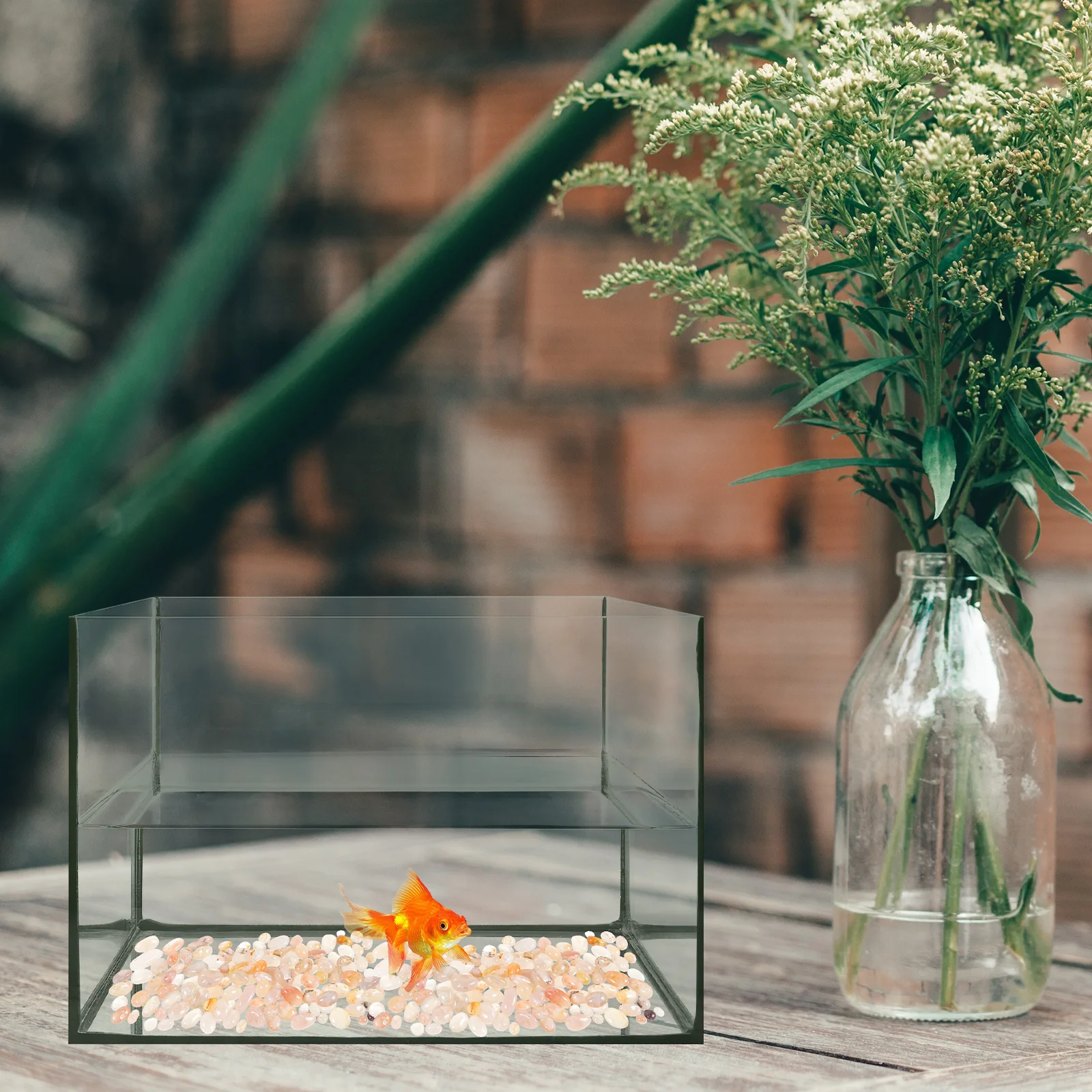 

1Set Agate Natural Pebbles Decorative Stones Aquarium Soil Moisture Retention Flowerpot Hydroponics Outdoor Landscaping