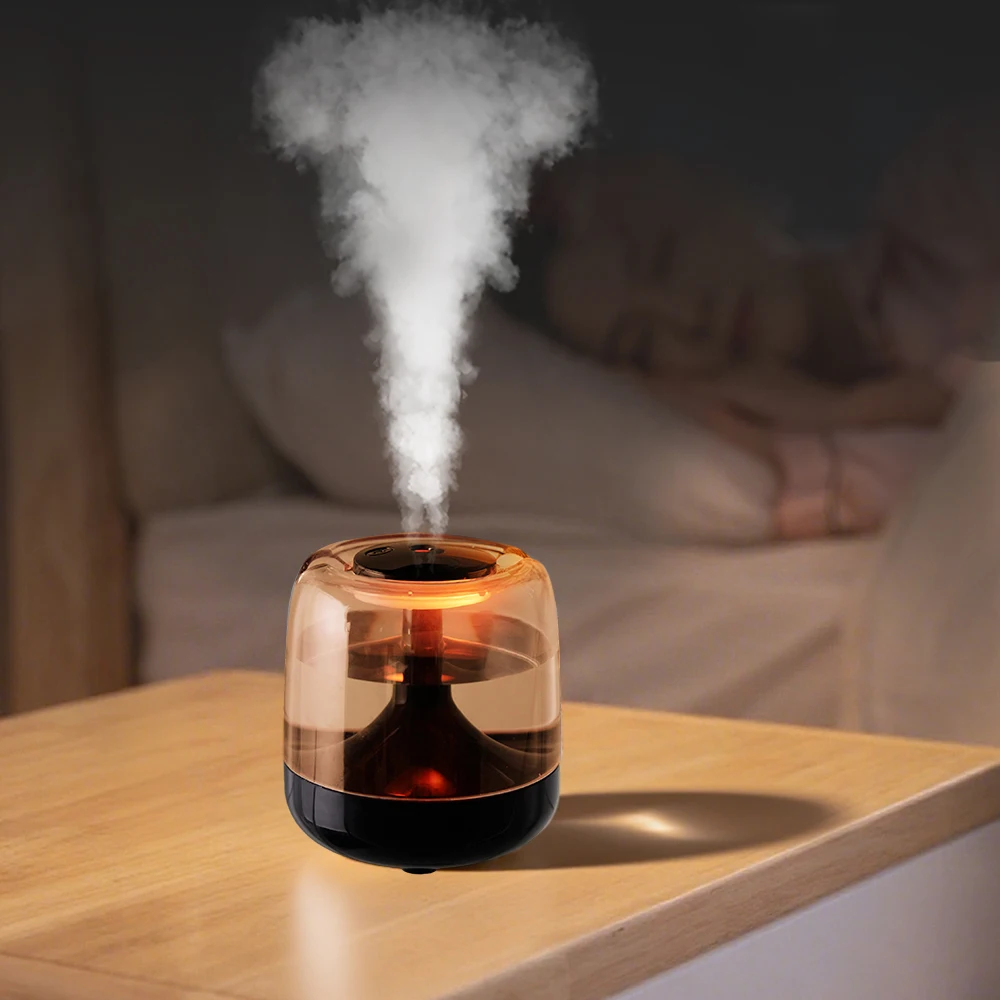 

Красочный свет, небольшой увлажнитель воздуха для спальни, офиса, дома, бесшумный мини-увлажнитель воздуха с большим распылением, USB-увлажнитель воздуха