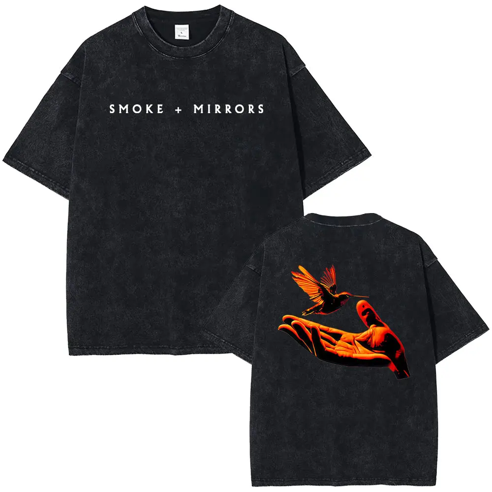 

Washed Vintage Reflections From The Vault of Smoke + Mirrors Album 2025 T-shirt Men Women Imagine Dragons Band Graphic T Shirts