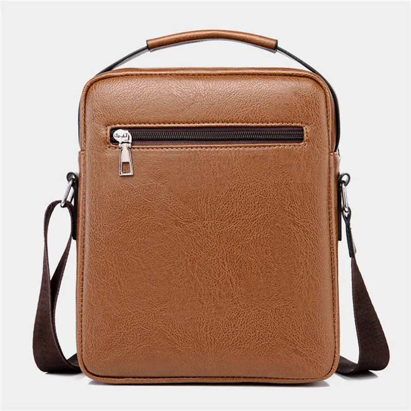 Business Backpacks For Men Waterproof PU Leather Laptop Bag Large Capacity USB Charging Rucksack Male Fashion Bagpack