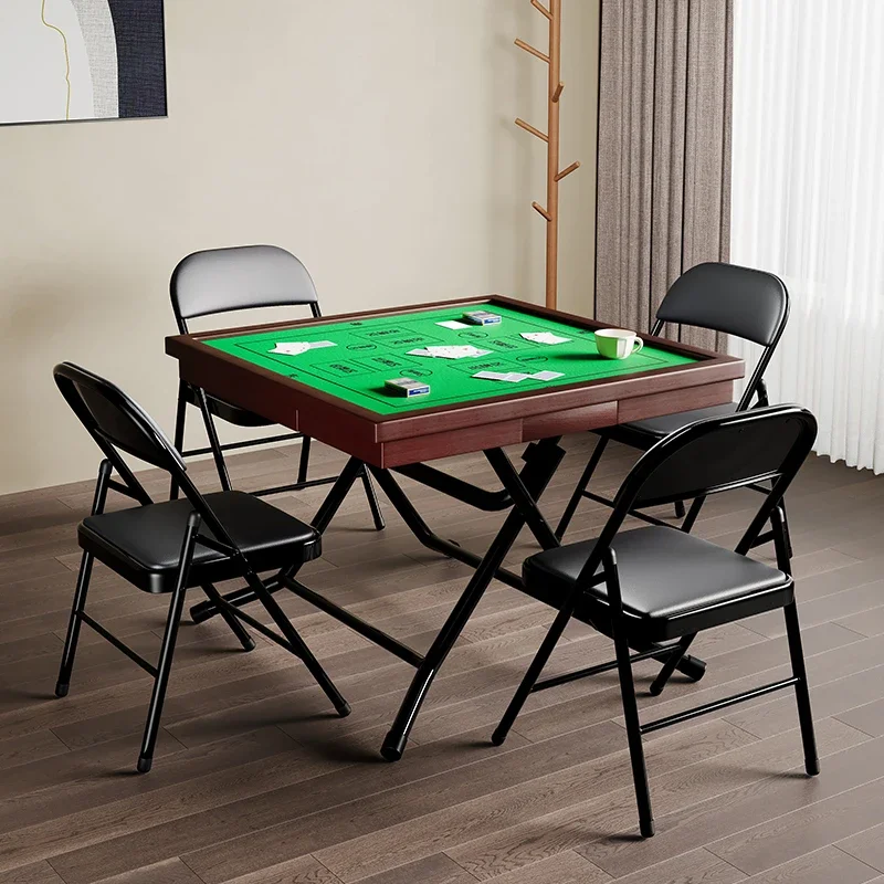 Folding table household egg mahjong poker high-end game dedicated senior chess and card square table