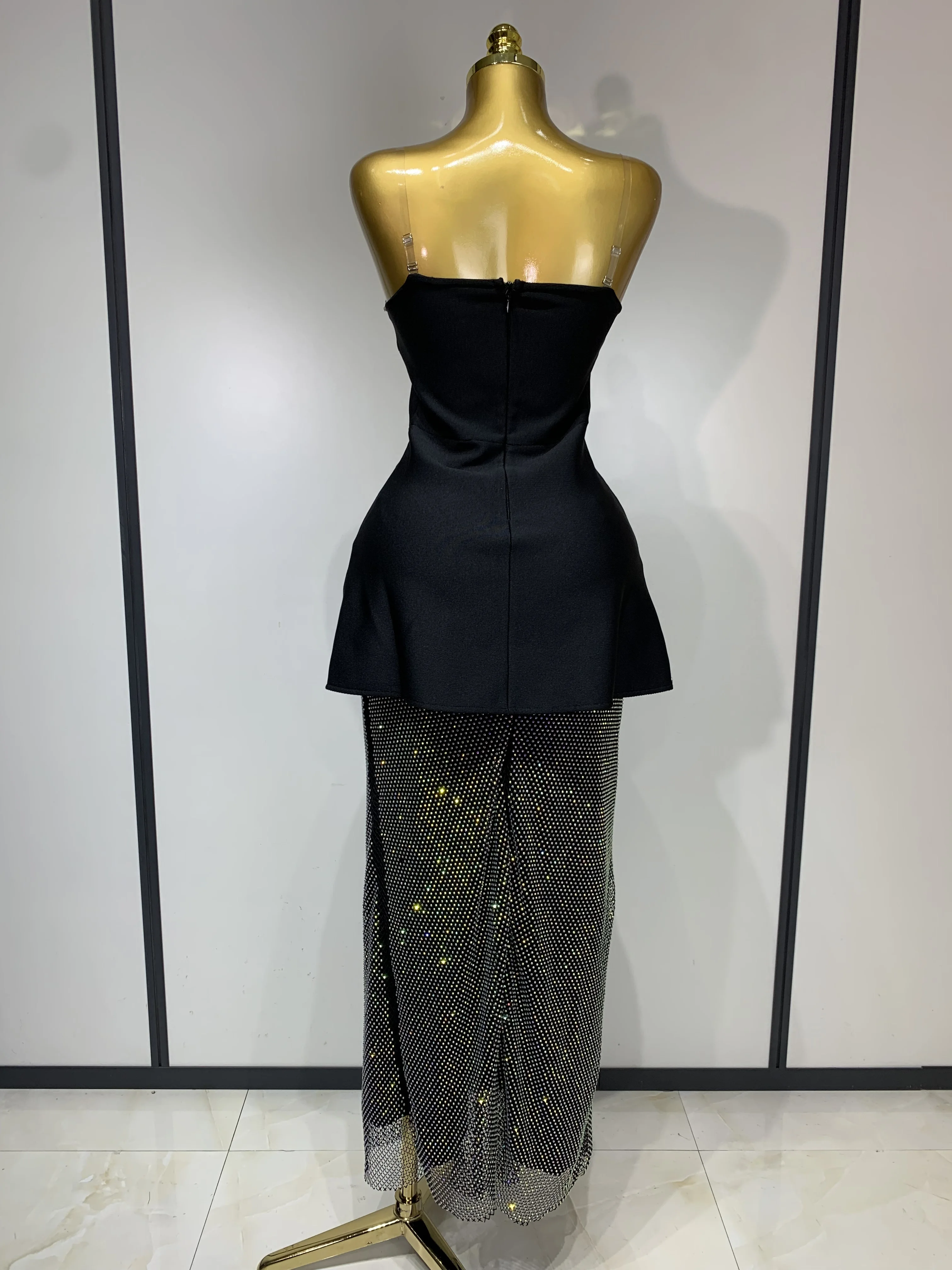 High Quality Black Design Sleeveless Rhinestone Top + Hot diamond Skirt Suit Evening Party Dress Nightclub Luxury Birthday Gown - AliExpress High Quality Black Design Sleeveless Rhinestone Top + Hot diamond Skirt Suit Evening Party Dress Nightclub Luxury Birthday Gown - AliExpress