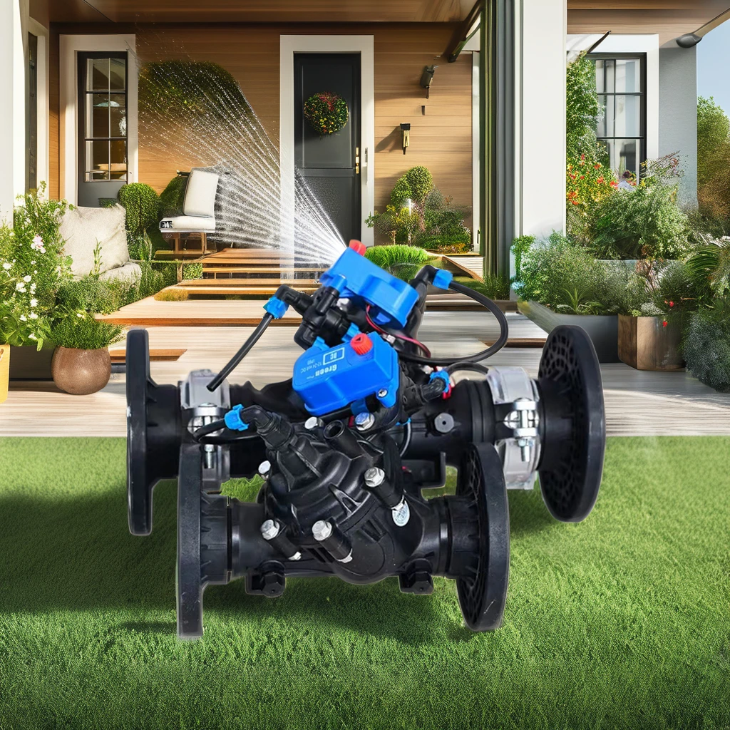 Elettrovalvola automatica intelligente da 3\" 4\" per l'irrigazione del giardino Sistema di irrigazione automatica della serra telecomandata
