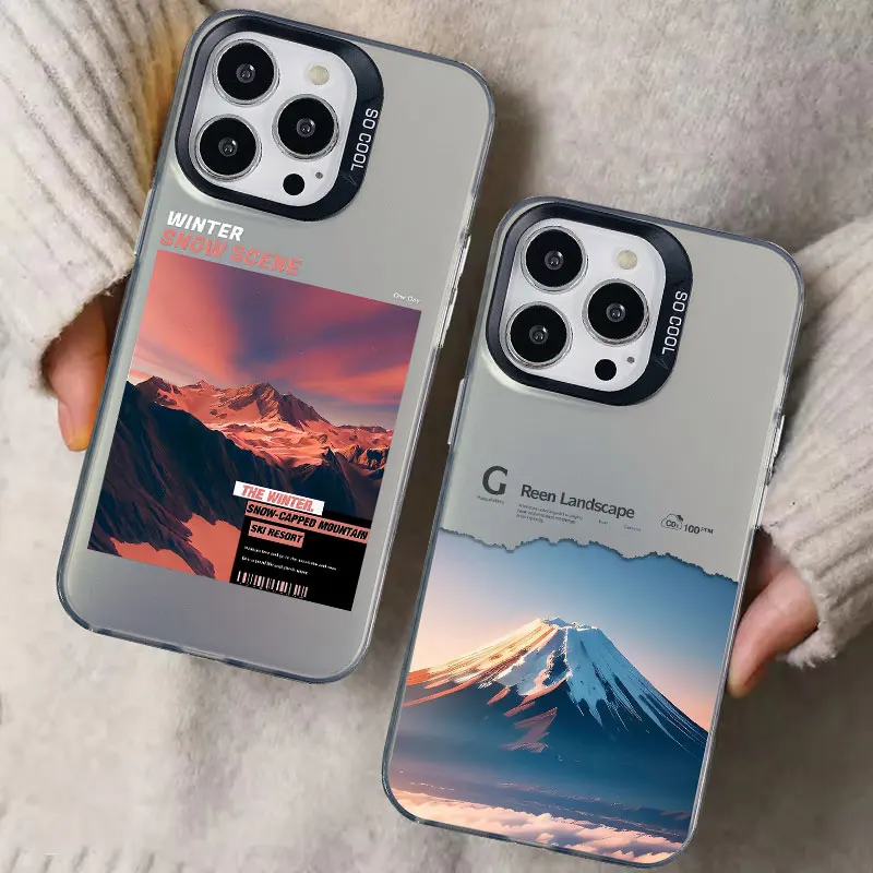 

Travel Mountain Beach Proverb Laser Phone Case For Samsung Galaxy S24 S23 Ultra Plus FE S25 S22 Ultra Plus S21 FE Cover Fundas